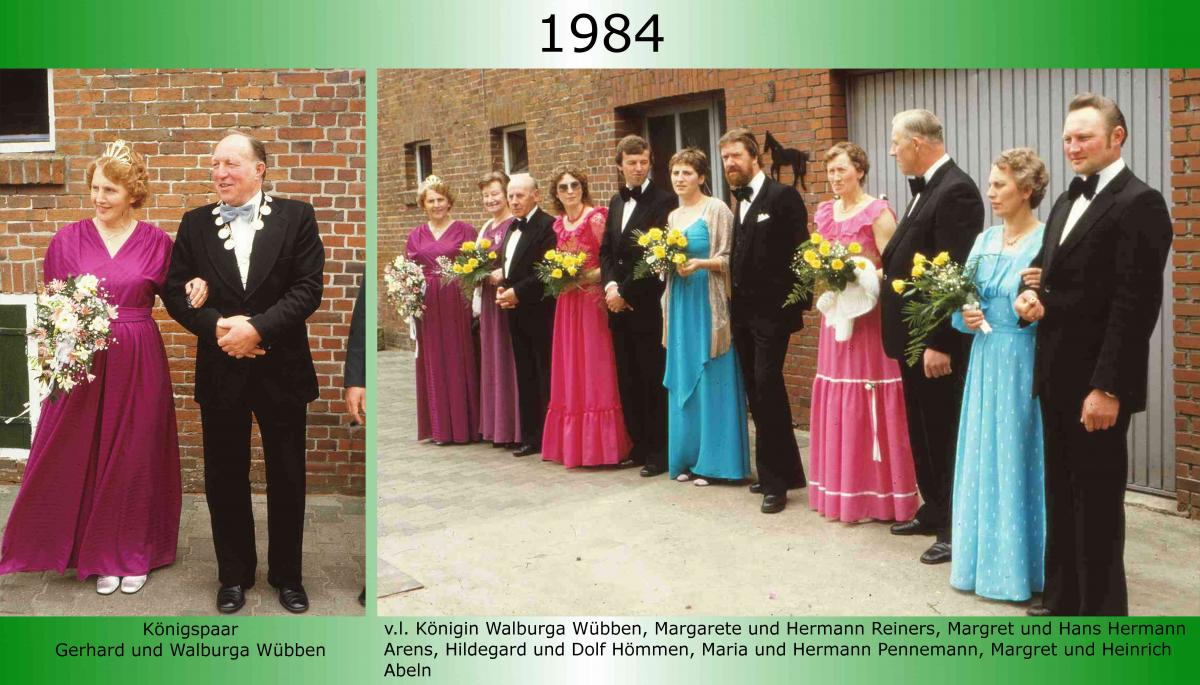 1984 Koenigspaar Thron Gerhard Wuebben